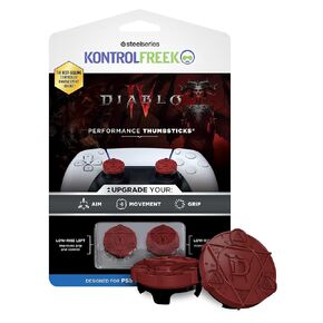 KontrolFreek Diablo IV Performance Thumbsticks for PlayStation 4 (PS4) and PlayStation 5 (PS5) Controller | 2 Low-Rise | Red & Black in Kuwait
