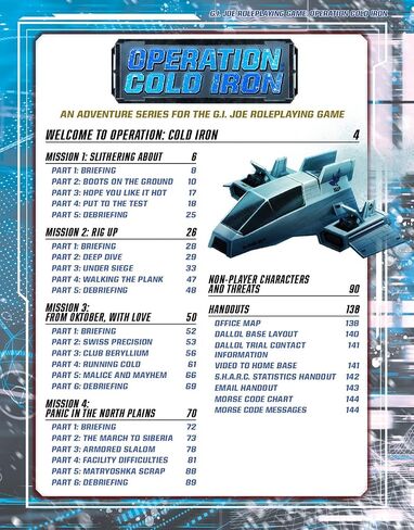 GI JOE RPG OPERATION COLD IRON ADV BOOK HC in Saudi Arabia