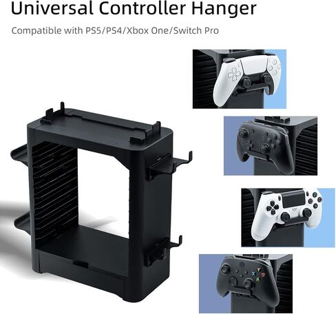 Brandtrendy Nintendo Switch Game Holder Game Disk Rack and Controller Organizer Compatible with Nintendo Switch and Accessories Video Games - Game Storage Tower for Nintendo Switch in Saudi Arabia