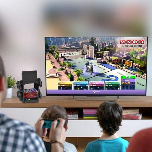 Brandtrendy Nintendo Switch Game Holder Game Disk Rack and Controller Organizer Compatible with Nintendo Switch and Accessories Video Games - Game Storage Tower for Nintendo Switch in Saudi Arabia