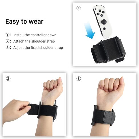 FANPL Upgrade Wrist Bands Compatible with Dance 2024/2023/2022, Adjustable Elastic Strap for Switch & OLED JoyCon Controller, Fit for Adults & Children,2 pack (for Animal Crossing Blue & Green) in Kuwait