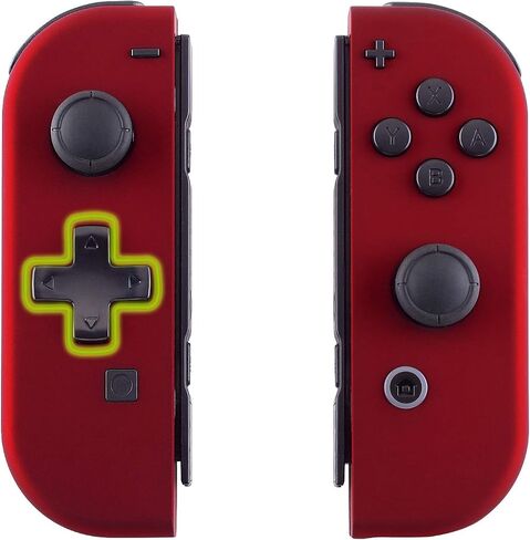 eXtremeRate Soft Touch Black Joycon Handheld Controller Housing (D-Pad Version) with Full Set Buttons, DIY Replacement Shell Case for Nintendo Switch & Switch Oled Joy-Con – Console Shell NOT Included in Saudi Arabia