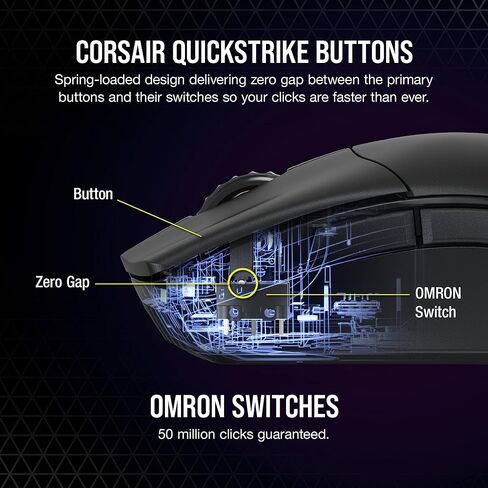 Corsair SABRE RGB PRO WIRELESS CHAMPION SERIES, Ultra-lightweight FPS/MOBA Wireless Gaming Mouse, Black (Renewed) in Saudi Arabia