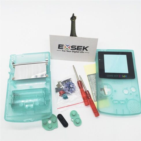 حزمة استبدال غطاء الإصدار الأخضر المضيء EXSEK المحدودة لسلسلة Gameboy (GBC Lumin) in Kuwait