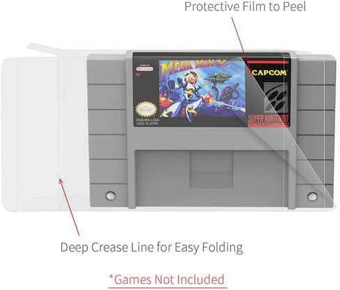10-Pcs High Quality Plastic Protector Transparent Storage Cases Compatible with N64/SNES Game Boxes – Anti-Dust - Scracth Free - Clear Cases Made Extra Strong (10, N64 Box) in Saudi Arabia