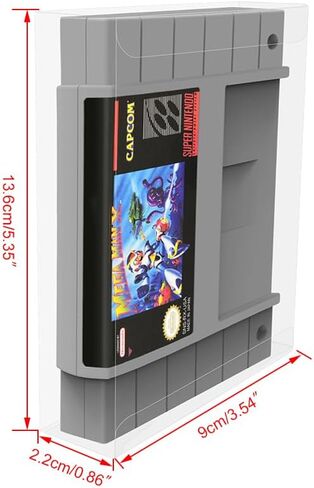 10-Pcs High Quality Plastic Protector Transparent Storage Cases Compatible with N64/SNES Game Boxes – Anti-Dust - Scracth Free - Clear Cases Made Extra Strong (10, N64 Box) in Saudi Arabia