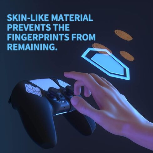 PlayVital Pure Series Dockable Model Anti-Slip Silicone Cover Skin for ps5 Controller, Soft Rubber Grip Case for ps5 Controller Fits with Charging Station with Thumb Grip Caps - 100 Cash Money Dollar in Saudi Arabia