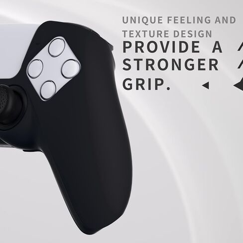 PlayVital Pure Series Dockable Model Anti-Slip Silicone Cover Skin for ps5 Controller, Soft Rubber Grip Case for ps5 Controller Fits with Charging Station with Thumb Grip Caps - 100 Cash Money Dollar in Saudi Arabia