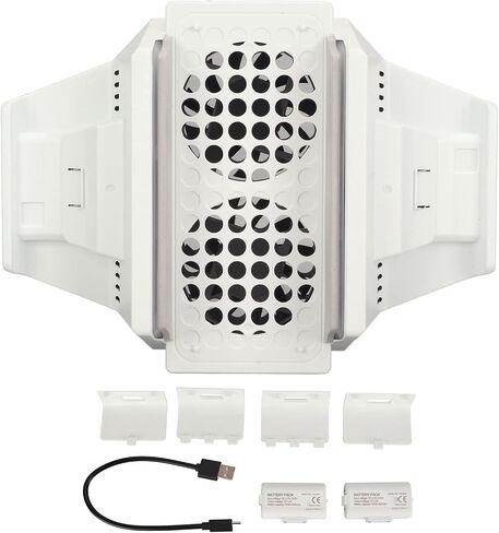 Cooling Fan Stand for Xbox Series S, 4 Level Adjustable Speed Cooling Fan with Dual Charging Station, Professional Game Console Cooling Stand for Xbox Series S in Kuwait