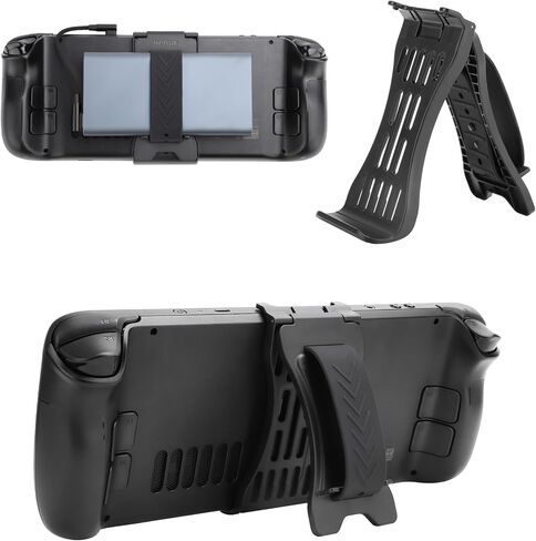 حامل باور بانك من امازير لسطح ستيم، حامل باور بانك بمشبك لسطح تدفق الصمام - اشرطة سيليكون مرنة قابلة للتعديل، متوافق مع معظم مقاسات باور بانك شاحن بي دي 45 واط +, أسود, اكسسوارات in Kuwait