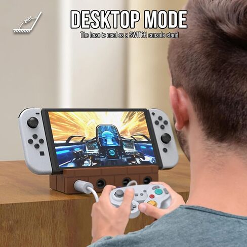 TV Docking Station for Nintendo Switch TV Dock Station,with HDMI and USB 3.0 Port,Gamecube Adapter Support Turbo and Vibration Features in Saudi Arabia