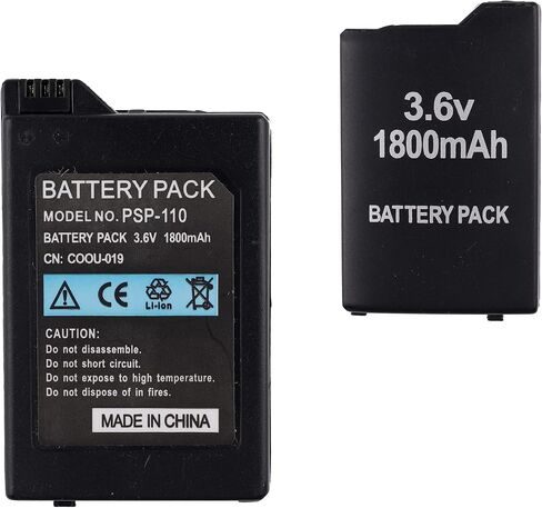 بطارية بديلة E-YIIVIIL PSP-110 متوافقة مع بطارية Sony Fat PSP-110 PSP-1001 PSP 1000 in Saudi Arabia