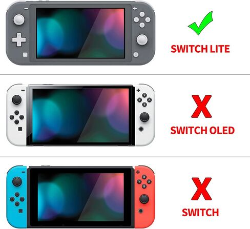 PlayVital ZealProtect Protective Case for Nintendo Switch Lite, Hard Shell Ergonomic Grip Cover for Nintendo Switch Lite w/Screen Protector & Thumb Grip Caps & Button Caps - Matcha Green in Saudi Arabia