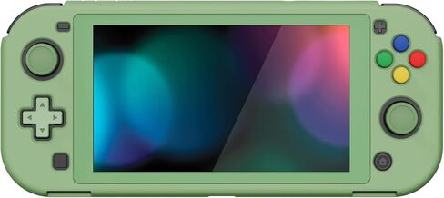 PlayVital ZealProtect Protective Case for Nintendo Switch Lite, Hard Shell Ergonomic Grip Cover for Nintendo Switch Lite w/Screen Protector & Thumb Grip Caps & Button Caps - Matcha Green in Saudi Arabia