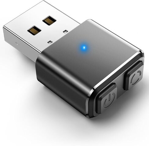 meatanty Metal USB Mouse Jiggler Tiny Undetectable Mouse Mover with Separate Mode and ON/Off Buttons,Supports Multi-Track,Driver-Free,Plug-and-Play Keeps PC/Laptop Awake in Saudi Arabia