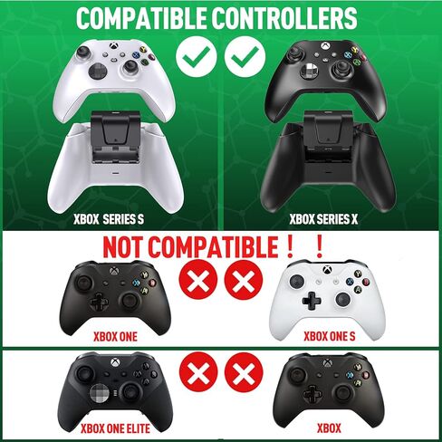 2 Pack Rechargeable Controller Battery Pack for Series X/S with 2.5h Fast Charge Play and Charge Kit with 2FT Type-C USB Charging Cable for Xbox Series Wireless Remote in Kuwait