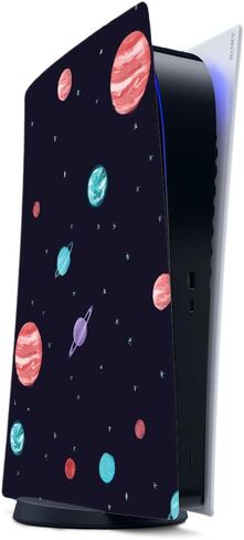 غلاف MightySkins متوافق مع PS5 / Playstation 5 - Mini Galaxy Bots | غطاء ملتف واقٍ ومتين وفريد ​​من نوعه من الفينيل | سهل التطبيق والإزالة وتغيير الأنماط | صنع في الولايات المتحدة الأمريكية in Kuwait
