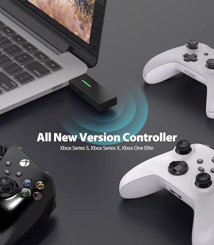 YCCTEAM Wireless Adapter Compatible with Xbox One Controller Wireless, Wireless Receiver with Driver on Windows 11/10/8.1 in Kuwait