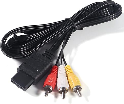 Aokin N64 AV Cable, Audio Video AV Cable Cord for Nintendo 64 N64, Super Nintendo SNES, Gamecube GC, 1.8M/6FT in Saudi Arabia