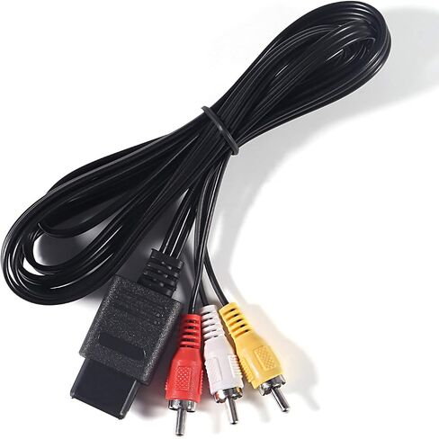 Aokin N64 AV Cable, Audio Video AV Cable Cord for Nintendo 64 N64, Super Nintendo SNES, Gamecube GC, 1.8M/6FT in Saudi Arabia