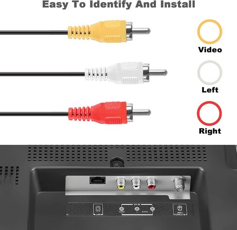 Aokin N64 AV Cable, Audio Video AV Cable Cord for Nintendo 64 N64, Super Nintendo SNES, Gamecube GC, 1.8M/6FT in Saudi Arabia