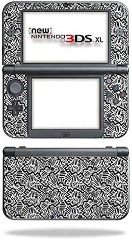 ملصق حماية من الياف الكربون من مايتي سكينز لجهاز نينتندو نيو 3DS XL (2015) بتصميم قطرات، متين بملمس خشن وسهل التركيب والازالة وتغيير الاشكال، صنع في الولايات المتحدة الامريكية in Kuwait