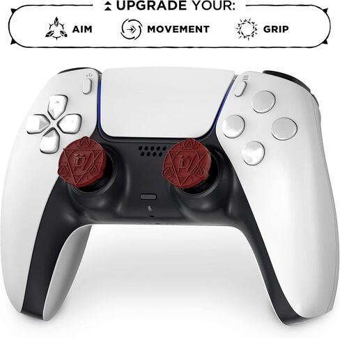 KontrolFreek Diablo IV Performance Thumbsticks for PlayStation 4 (PS4) and PlayStation 5 (PS5) Controller | 2 Low-Rise | Red & Black in Kuwait
