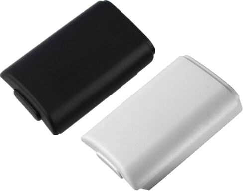 Yueton Pack of 2 Black and White Replacement AA Battery Case Back Cover Shell for Xbox 360 Controller in Saudi Arabia