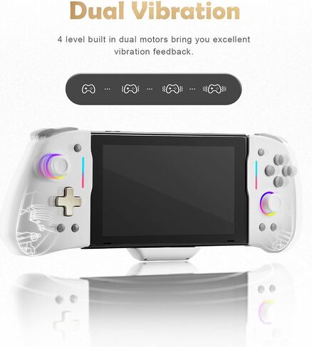 binbok Wired Switch Controllers for Nintendo Switch/OLED Controller，Switch Pro Controller One-Piece Joypad，Switch Controller Joypad for Handheld Mode with Back Map Button/Turbo/Motion Control (Black in Saudi Arabia