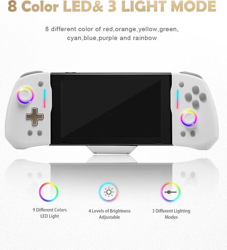 binbok Wired Switch Controllers for Nintendo Switch/OLED Controller，Switch Pro Controller One-Piece Joypad，Switch Controller Joypad for Handheld Mode with Back Map Button/Turbo/Motion Control (Black in Saudi Arabia