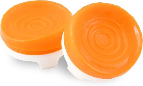 عصا التحكم KontrolFreek Rush Performance Thumbsticks لأجهزة بلاي ستيشن 4 (PS4) وبلاي ستيشن 5 (PS5) | عصا التحكم للأداء | 2 منتصف الارتفاع، مقعر | برتقالي/أبيض in Saudi Arabia
