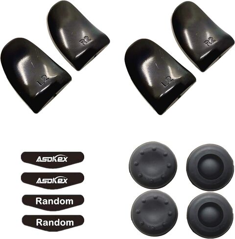 L2 R2 Ps4 Trigger Extenders (1 Pair L2 R2 Triggers, 4pcs Joystick Cap, 2 Pairs LED Light Bar Decal) for Playstation 4 Controller in Kuwait