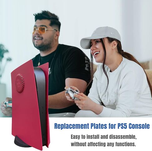 Disc Edition Face Plates with Cooling Vents Cover Skins Shell Panels for PS5 Console, Accessories for PlayStation 5 Protective Shell Replacement Faceplate (Nova Pink) in Kuwait