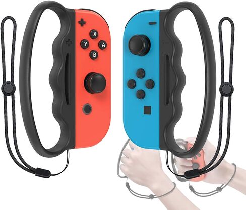 FYOUNG Fitness Boxing Hand Grip متوافق مع Switch/Switch OLED Joy Con Controller، مقبض مقبض متوافق مع ألعاب Switch Fitness Boxing - أسود in Saudi Arabia