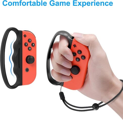 FYOUNG Fitness Boxing Hand Grip متوافق مع Switch/Switch OLED Joy Con Controller، مقبض مقبض متوافق مع ألعاب Switch Fitness Boxing - أسود in Saudi Arabia