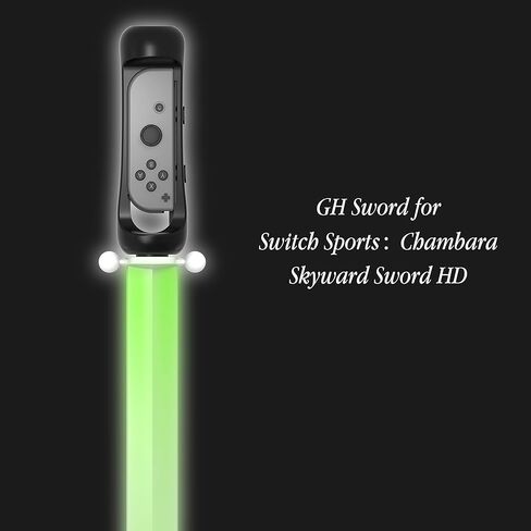 ملحقات GH Sword متوافقة مع نينتندو سويتش (أزرق، حزمة واحدة)، وحدة تحكم السيف Joycon Right Games لجهاز Switch Sports Chambara، The Legend of Zelda: Skyward Sword HD، Skyrim in Kuwait
