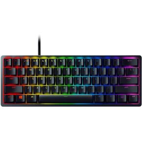 لوحة مفاتيح الألعاب Razer Huntsman Mini 60%: أسرع مفاتيح تبديل للوحة المفاتيح على الإطلاق - مفاتيح بصرية خطية - إضاءة Chroma RGB - أغطية مفاتيح PBT - ذاكرة داخلية - أسود كلاسيكي (متجدد) in Kuwait