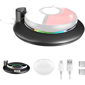 قاعدة شحن RGB متوافقة مع GO Plus+ 2023، محطة شحن وحافظة واقية لـ Go Plus+ 2023، قاعدة شحن RGB Light مع محول بدون قابس in Kuwait