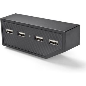 محول موزع USB لـ Xbox One من TNP (أسود) - 4 منافذ USB عالية السرعة وموسعة لوصلة الشاحن لملحقات وحدة تحكم ألعاب Xbox One [Xbox One] in Kuwait