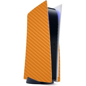 MightySkins Carbon Fiber Gaming Skin for PS5 / Playstation 5 - Solid Baby Blue | Durable Textured Carbon Fiber Finish | Easy to Apply | Made in The USA