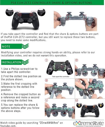 eXtremeRate Classics SNES Style Replacement Touchpad Front Back Shell with Face Buttons Compatible with ps4 Slim Pro CUH-ZCT2 Controller - Controller NOT Included in Kuwait