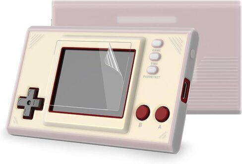 PlayVital Semi-Transparent Clear Silicone Cover Protective Case Skin for Nintendo Game & Watch: Super Mario Bros w/ 2 Pcs Screen Protectors | Protective Cover with 2 Semi-Transparent Screen Protectors in Kuwait