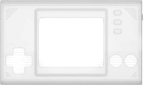 PlayVital Semi-Transparent Clear Silicone Cover Protective Case Skin for Nintendo Game & Watch: Super Mario Bros w/ 2 Pcs Screen Protectors | Protective Cover with 2 Semi-Transparent Screen Protectors in Kuwait