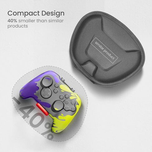 حافظة وحدة التحكم Tomtoc Switch Pro، واقي عصا التحكم عن بعد لجهاز نينتندو سويتش OLED Pro، مقاوم للصدمات، مضاد للخدش، غطاء واقٍ لملحقات التبديل مقاوم للماء، طاقم أسود in Saudi Arabia