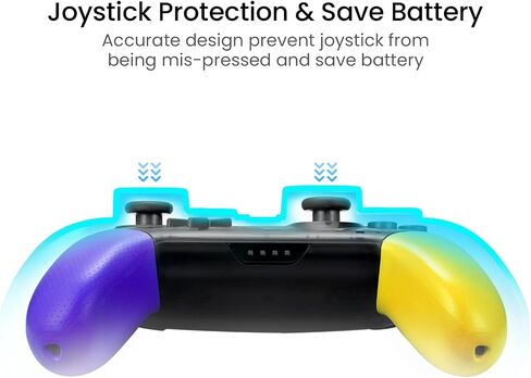 حافظة وحدة التحكم Tomtoc Switch Pro، واقي عصا التحكم عن بعد لجهاز نينتندو سويتش OLED Pro، مقاوم للصدمات، مضاد للخدش، غطاء واقٍ لملحقات التبديل مقاوم للماء، طاقم أسود in Saudi Arabia