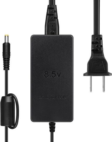 TNP PS2 Power Charger Cord AC Adapter Power Supply Home Wall Travel Charging Cable Accessories Kit for Sony Playstation 2 PS2 Slim 7000 9000 Series Gaming Console (Black) in Saudi Arabia