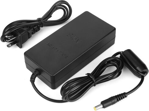 TNP PS2 Power Charger Cord AC Adapter Power Supply Home Wall Travel Charging Cable Accessories Kit for Sony Playstation 2 PS2 Slim 7000 9000 Series Gaming Console (Black) in Saudi Arabia