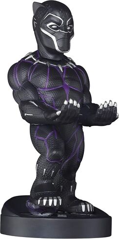 Exquisite Gaming: Marvel End Game: Black Panther - Original Mobile Phone & Gaming Controller Holder, Device Stand, Cable Guys, Licensed Figure in Kuwait
