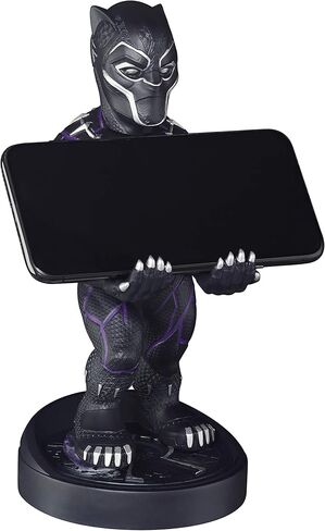 Exquisite Gaming: Marvel End Game: Black Panther - Original Mobile Phone & Gaming Controller Holder, Device Stand, Cable Guys, Licensed Figure in Kuwait