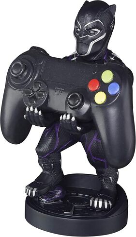 Exquisite Gaming: Marvel End Game: Black Panther - Original Mobile Phone & Gaming Controller Holder, Device Stand, Cable Guys, Licensed Figure in Kuwait